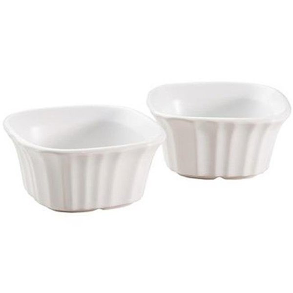 Corningware Corningware 1111281 7 oz. French White III Square Ramekin; 2 Pack 174156